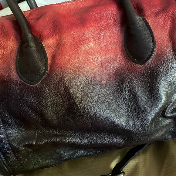 Old Trend hand painted ombre satchel - Picture 7 of 16